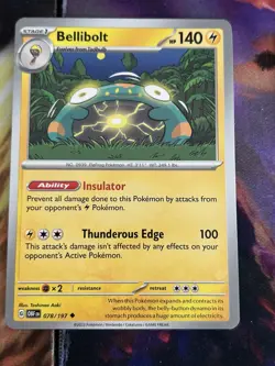 Bellibolt 078/197 Uncommon | S&V Obsidian Flames | Pokemon Card - Image 1
