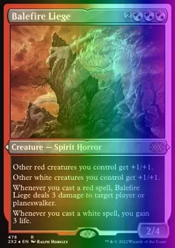 MTG Magic the Gathering Balefire Liege (478/603) Double Masters 2022 NM FOIL - Image 1