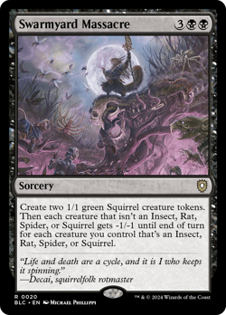 Swarmyard Massacre #20 | Near Mint | BLC Bloomburrow Commander Magic MTG - Image 1