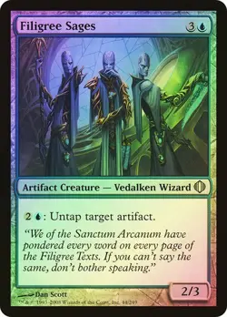 Shards of Alara MTG Foil Filigree Sages Magic - Image 1