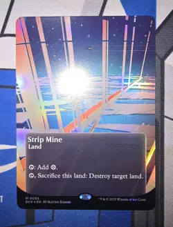 MTG - Edge Of Eternities - Strip Mine (Borderless) #0085 - Near Mint Foil - Image 1