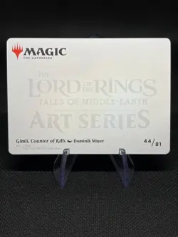 Gimli, Counter of Kills - Gold Stamp - Magic: Lord of the Rings Art Series 44/81 - Image 2
