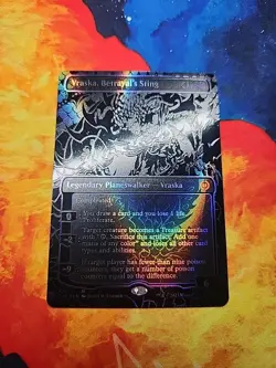Vraska, Betrayal's Sting (Oil Slick Raised Foil) - Phyrexia: All Will Be One NM - Image 1