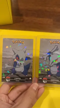 Cubone & Marowak - Cracked Ice Holo - Crystal Dark Black 2025 - Pokemon Card - Image 2