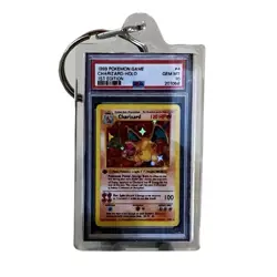 Charizard Holo 1st Edition 1999 Pokemon Game Keychain Slab (1.3 in x 2 in) - Image 1