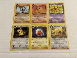 Pokemon TCG Team Rocket 33 Card Lot of Common/Uncommon Cards. No Duplicates. - Image 1