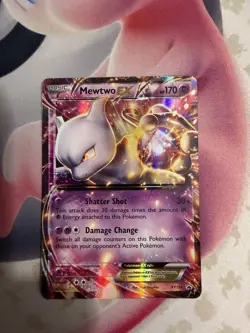 Mewtwo EX XY107 XY Holo Near Mint Pokemon - Image 1