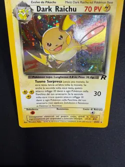 Pokemon Dark Raichu 83/82 Team Rocket Rara Holo Unlimited Wizards ITA Vintage - Image 3