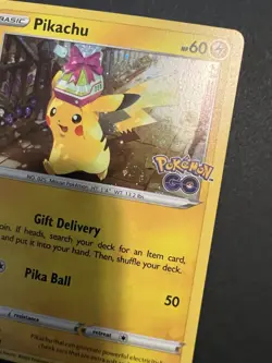 Pokemon Pikachu SWSH234 Black Star Promo cosmos holo HD GALAXY SWIRL VARIANT - Image 2