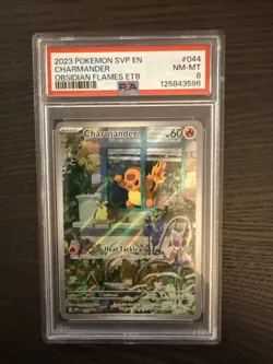 Charmander 044 Black Star Promo 2023 Pokemon Obsidian Flames PSA 8 NM-MT - Image 1