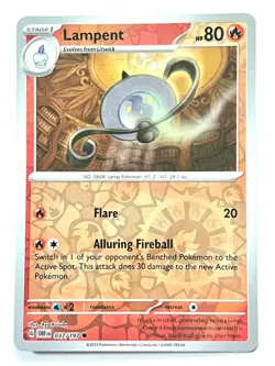 Lampent 037/197 Reverse Holo Common - Obsidian Flames Pokemon TCG - Near Mint NM - Image 5