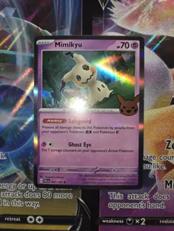 Mimikyu 097/193 Holo Rare Pokemon Trick Or Trade NM TCG - Image 1