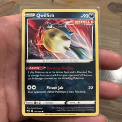Qwilfish 101/198 Chilling Reign Reverse Holo Common Pokemon Card TCG Unlimited - Image 2