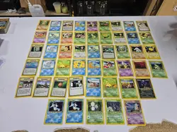 Lot Of 49 Neo Genesis Pokemon Cards Slowking Heracross Kingdra Jumpluff - Image 1