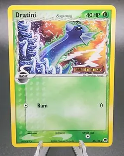 Dratini Dragon Frontiers EX Series POKEMON Reverse Holo Foil Stamped 2006 #46 C - Image 1