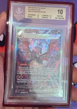 Pokemon Charizard EX Sir Paldean Fates Card 234/091 BGS 10 Pristine POP 10 - Image 1