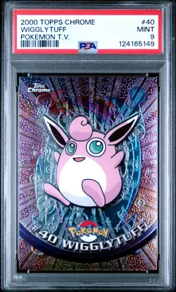 2000 TOPPS CHROME POKEMON T.V. #40 WIGGLYTUFF PSA 9 - Image 1