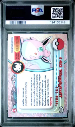 2000 TOPPS CHROME POKEMON T.V. #40 WIGGLYTUFF PSA 9 - Image 2
