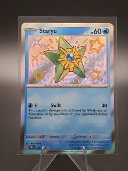 Pokemon TCG Staryu Scarlet & Violet: Paldean Fates 118/091 Holo Shiny Rare - Image 1