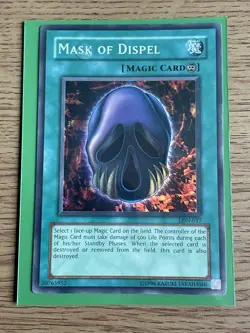 Yu-gi-oh Mask Of Dispel LON-017 Super Rare NM card - Image 1