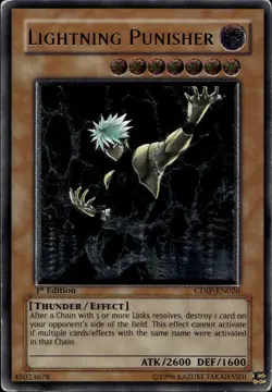 Lightning Punisher EU 1st Ed Ultimate Rare CDIP-EN026 Yu-Gi-Oh! - Image 1