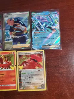 Pokemon 5 Card Lot Holos EX, V And Rare Cards , Great Value Set Building Lot14 - Image 3