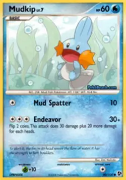 1x Mudkip - 80/106 - Common Lightly Played Pokemon Diamond & Pearl Great Encount - Image 1