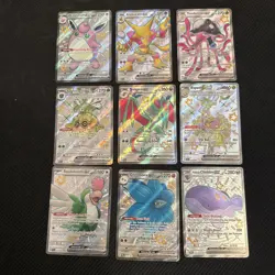 Pokemon Scarlet & Violet Paldean Fates Full Art Shinys Lot Of 9 Cards - Image 1
