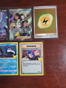 Pokemon 5 Card Lot Holos EX, V And Rare Cards , Great Value Set Building Lot13 - Image 3