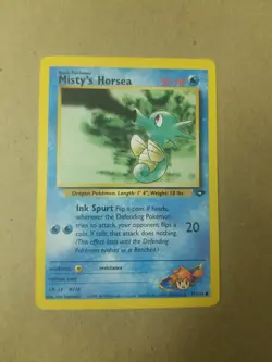 Misty's Horsea 87/132 - Gym Challenge - VINTAGE WOTC POKEMON CARD - NM - Image 1