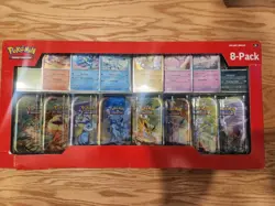 Pokemon TCG Prismatic Evolutions Costco 8 Mini-Tin Bundle w/ Promo Cards NEW - Image 1