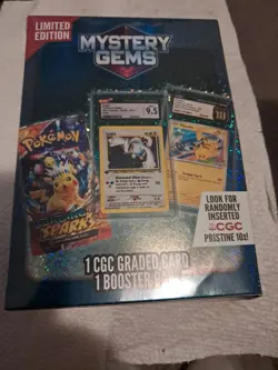 Pokemon : Mystery Gems ( 1 Graded Card, 1 Booster Pack ) Possible Chase packs U - Image 1