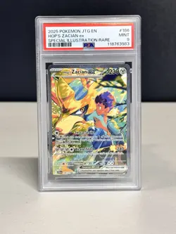 Hop's Zacian Ex #186 Special Illustration Rare Pokemon Journey Together PSA 9 - Image 1