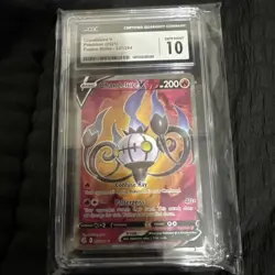 Pokemon Fusion Strike Chandelure V Full Art Holo Ultra Rare Card 247/264 CGC 10 - Image 1