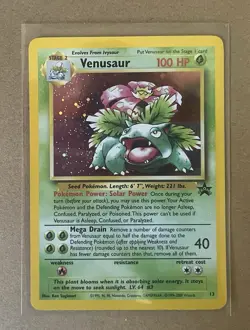 2000 Pokemon VENUSAUR Holo BLACK STAR PROMO Set Card #13 Nintendo - Image 1