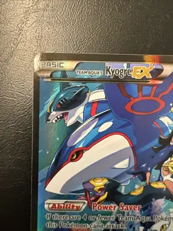Pokemon Card - Team Aqua's Kyogre EX Double Crisis 6/34 Full Art - Image 2