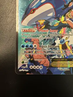 Pokemon Card - Team Aqua's Kyogre EX Double Crisis 6/34 Full Art - Image 4