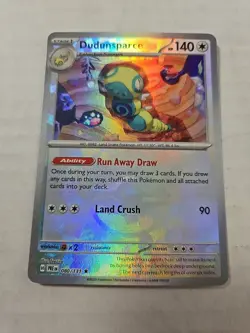 2025 Pokemon TCG Prismatic Evolutions DUDUNSPARCE Reverse Holo Pokeball Card #80 - Image 1