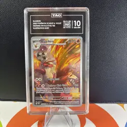 TAG 10 POKEMON Blaziken 192/182 Destined Rivals Illustration Rare Card MINT - Image 1