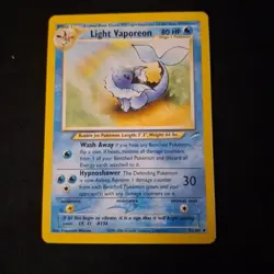 Pokemon Card Lot Light Vaporeon Dark Vaporeon Dark Flareon Vintage Lot - Image 2