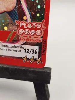 Pluto Coco X Tiredbutwoke Mew Holographic Card 198/250 - Image 4