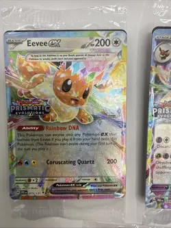 Prismatic Evolutions Full Set Of 5 Stamped Surprise Box Promo Cards EACH SEALED - Image 2