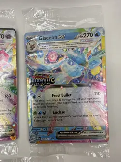 Prismatic Evolutions Full Set Of 5 Stamped Surprise Box Promo Cards EACH SEALED - Image 4
