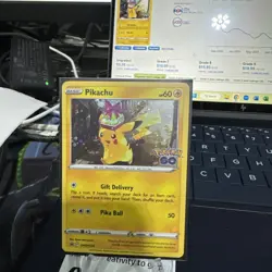 Pokemon Go Black Star Promo Pikachu TCG Card Holo Rare SWSH234 NM/MT - Image 1