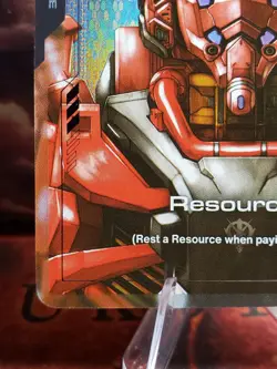Gundam TCG Card Game Dual Impact Foil Resource GD02 C+ R-013 Red Gundam - Image 3