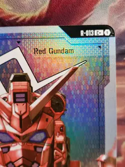 Gundam TCG Card Game Dual Impact Foil Resource GD02 C+ R-013 Red Gundam - Image 4