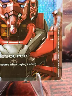Gundam TCG Card Game Dual Impact Foil Resource GD02 C+ R-013 Red Gundam - Image 5