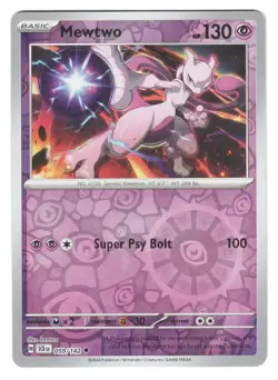 Pokemon - Mewtwo 059/142 - Stellar Crown Reverse Foil - Single Card - Image 1