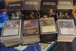 Lord Of The Rings Commander Decks Complete 400 Cards Sleeved Used - Image 1