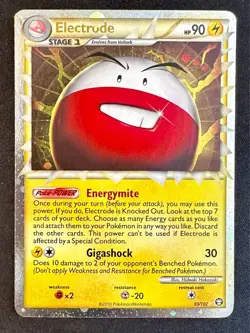 Electrode Prime 93/102 HGSS 2010 Triumphant Pokemon Card TCG Holo Rare - Nm - Image 1